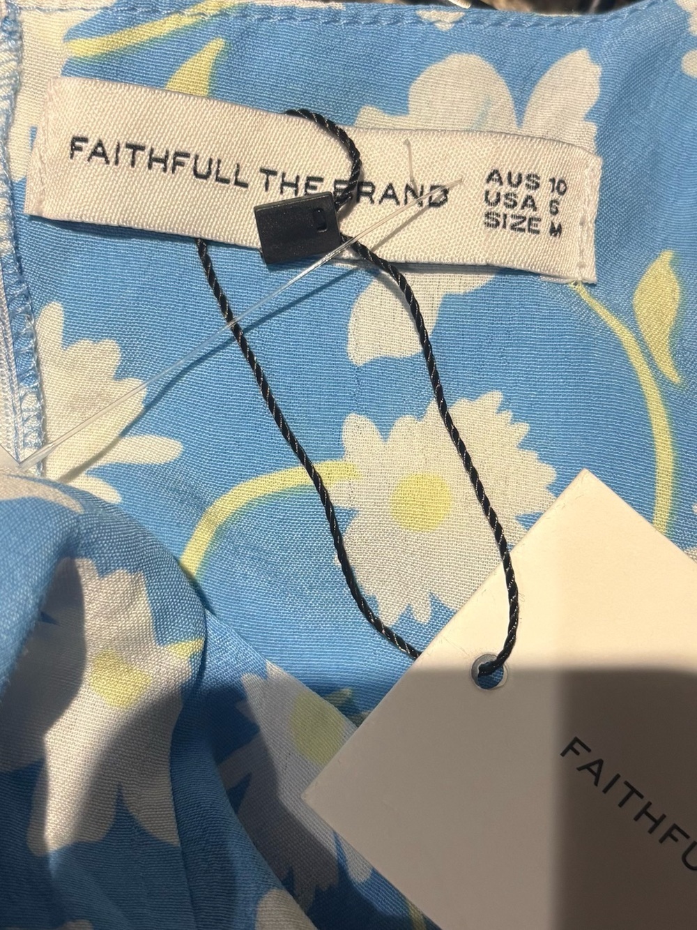Faithfull the Brand Size 6/Medium Agathe Floral Mini Dress New with Tags - Picture 5 of 6